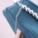 Collier "perles d'argent" - 7mm