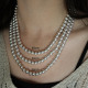 Collier "perles d'argent" - 7mm