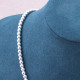 Collier "perles d'argent" - 4mm