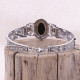 Bracelet rigide en argent et onyx