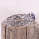 Bracelet rigide en argent et lapis lazuli
