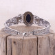 Bracelet rigide en argent et lapis lazuli