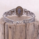 Bracelet rigide en argent et opale dendritique