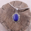 Pendentif en argent et lapis lazuli