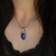 Pendentif en argent et lapis lazuli