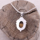 Pendentif en argent et oeil de tigre