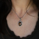 Pendentif en argent et oeil de tigre