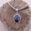 Pendentif en argent et labradorite