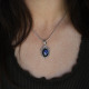 Pendentif en argent et labradorite