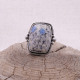 Bague en argent et pierre jaspe mont K2