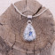 Pendentif en argent et pierre jaspe mont K2