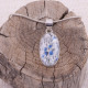 Pendentif en argent et pierre jaspe mont K2