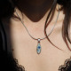 Pendentif en argent et pierre jaspe mont K2