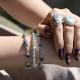 Bracelet en argent et pierre jaspe mont K2