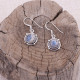 Boucles d'oreilles en argent et pierre jaspe mont K2