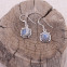 Boucles d'oreilles en argent et pierre jaspe mont K2