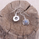 Boucles d'oreilles en argent et pierre jaspe mont K2