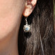 Boucles d'oreilles en argent et pierre jaspe mont K2