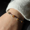 Bracelet en argent et oeil de tigre