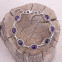 Bracelet en argent et améthyste
