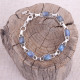 Bracelet en argent et labradorite