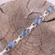 Bracelet en argent et labradorite