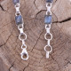 Bracelet en argent et labradorite