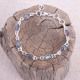 Bracelet en argent et labradorite