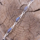 Bracelet en argent et labradorite