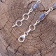 Bracelet en argent et labradorite