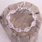 Bracelet en argent et morganite