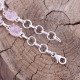 Bracelet en argent et morganite