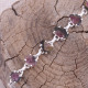 Bracelet en argent et tourmaline