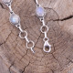 Bracelet en argent et pierre de lune
