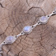 Bracelet en argent et pierre de lune