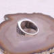 Bague en argent et onyx