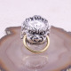 Bague en argent et cuivre - lion bouddhiste