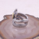 Bague en argent et cuivre - serpent à cornes