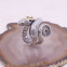 Bague en argent et cuivre - serpent à cornes