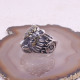 Bague en argent et cuivre - tigre en armure