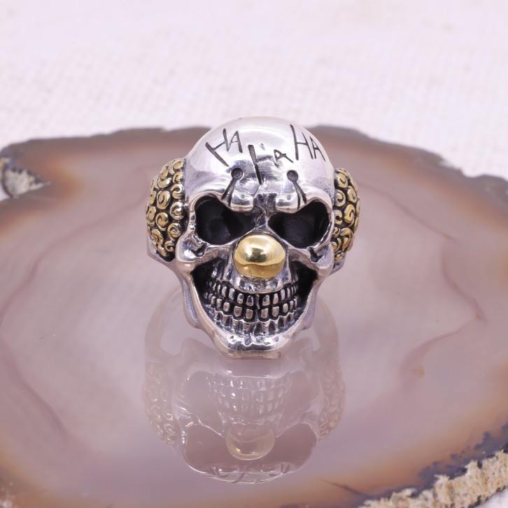Bague en argent et cuivre - clown