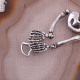 Bracelet en argent - squelette articulé