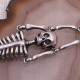 Bracelet en argent - squelette articulé