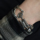 Bracelet en argent - squelette articulé