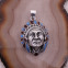 Pendentif en argent - chef amérindien