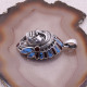 Pendentif en argent - chef amérindien