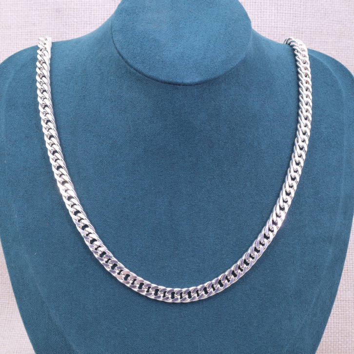 Chaine en argent - maille gourmette