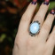 Bague en argent et larimar