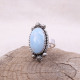 Bague en argent et larimar