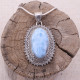 Pendentif en argent et pierre larimar